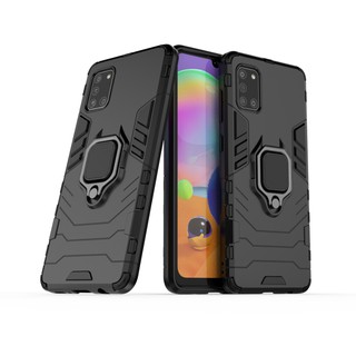 เคส Samsung Galaxy A31 พลาสติกแบบแข็ง Armor Shockproof Phone Case Back Cover Samsung A31 A 31 GalaxyA31 กรณี ฝาครอบ