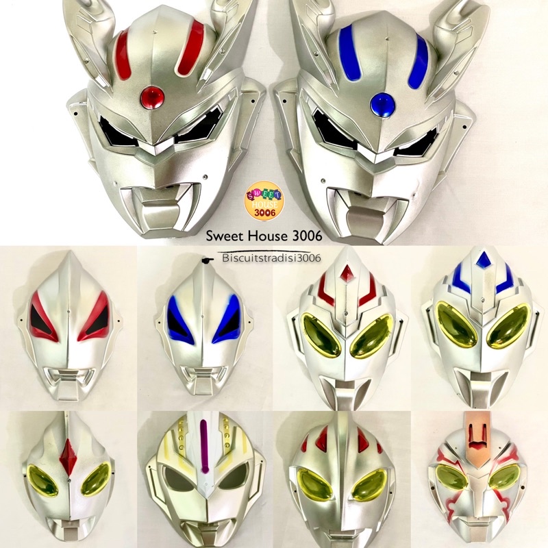 Mainan Topeng Ultraman Mask Series Ultra Zero Geed Orb Nexus Fuma Tiga Trigger Dark Ginga Sweet Hous