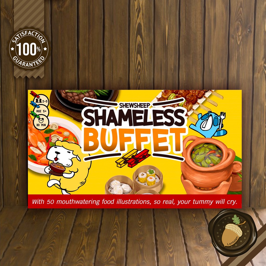 Shameless Buffet บอร์ดเกม คู่มือภาษาอังกฤษ (Boardgame บอร์ดเกม การ์ดเกม เกม)