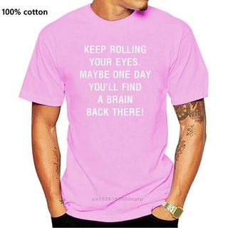 ขายดี เสื้อยืดลําลอง แขนสั้น พิมพ์ลาย Keep Rolling Your Eyes สไตล์คลาสสิก สําหรับผู้ชาย ADhpnl19ACcila74S-5XL