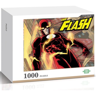 จิ๊กซอว์ไม้ปริศนา รูปการ์ตูน DC Comics The Flash DIY ของเล่นเสริมการเรียนรู้ สําหรับเด็ก และผู้ใหญ่ 300 ชิ้น