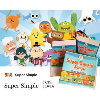 Super Simple song 🎶 Box set 6 CDs 6 DVDs