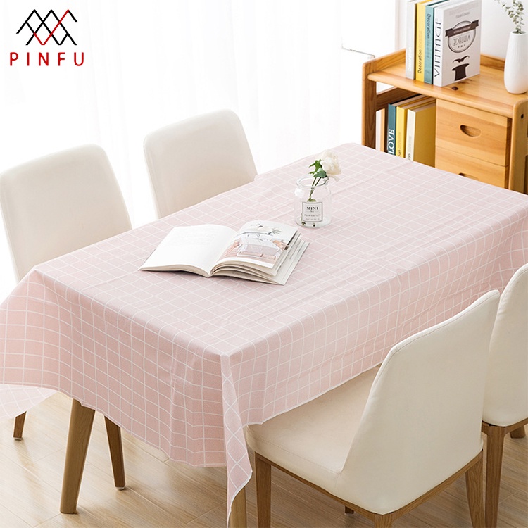 PINFU_SHOP ผ้าปูโต๊ะ ปูปิคนิค ผ้าเอนกประสงค์ กันน้ำและกันเปื้อนผ้าสีเอิร์ธโทน