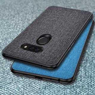 สําหรับ LG G8 ThinQ V40 ThinQ ผ้าแคนวาส หนังนิ่ม กันชน เคสกันกระแทก