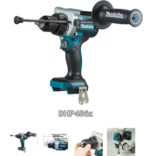 Makita DHP486Z สว่านกระแทกไร้สาย 1/2″ (13 มม.) 125 N.m 18V BL,XPT (Tool only)