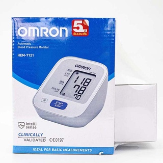 Omron HEM-7121 เครื่องวัดความดันโลหิต ฟรี Adapter omron 7121