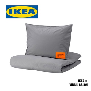 Virgil Abloh x IKEA MARKERAD EU Duvet Cover and 1 Pillowcase (Full/Queen) Gray