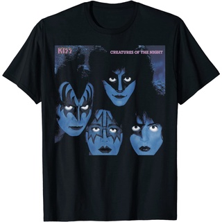 เสื้อยืดอินเทรนด์ผู้ชายอินเทรนด์ผู้หญิงเสื้อยืด พิมพ์ลายวง Kiss 1982 Creatures of the NightS-3XL