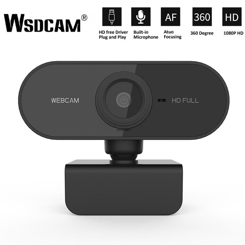 กล้องเว็บแคม กล้อง​ติด​คอม​ กล้องคอมพิวเตอร์ มีไมโครโฟนในตัว Webcam FULL​ HD1080P