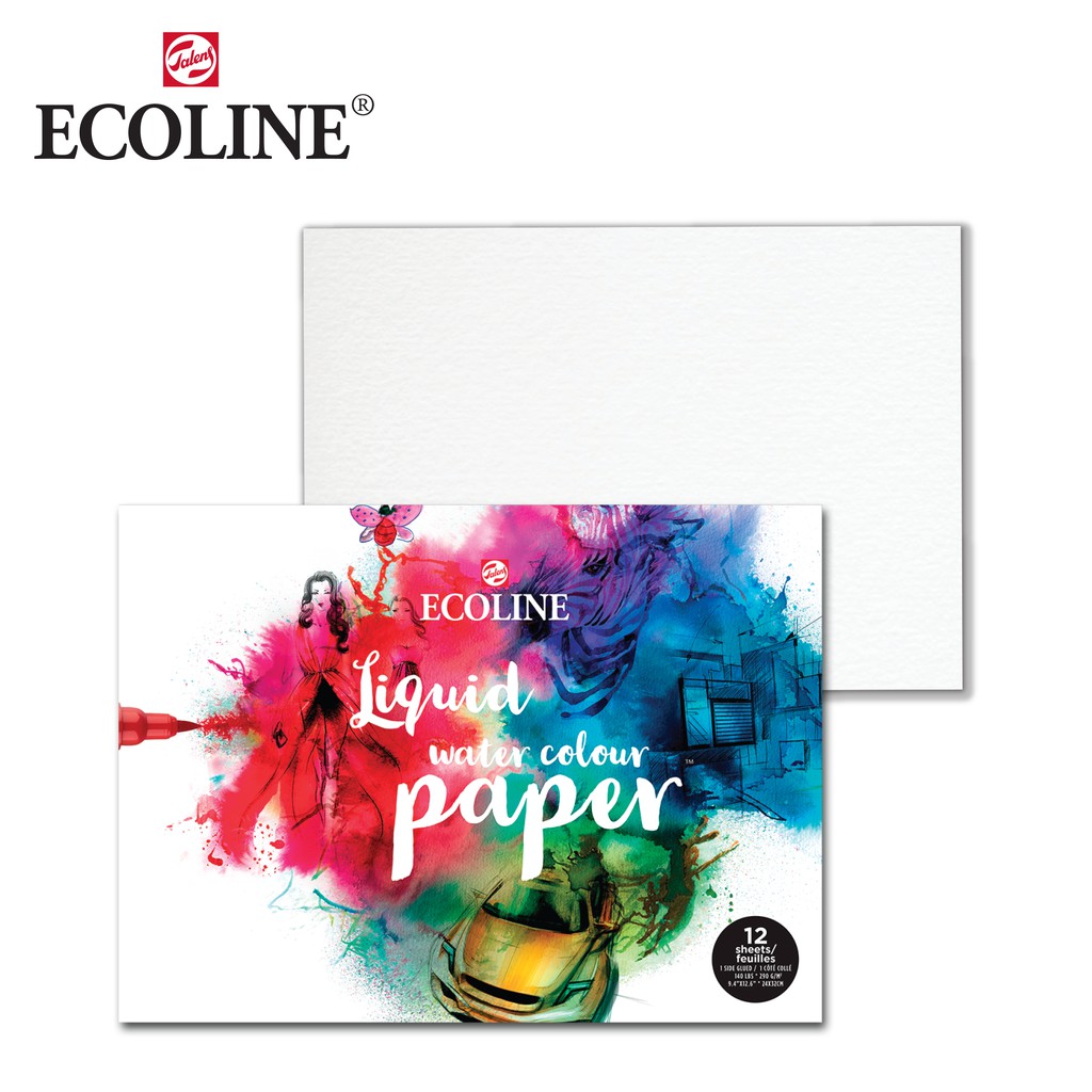 ECOLINE กระดาษสีน้ำ 290g 24x32 (ECOLINE PAP.24X30 290G FSCM80) 1 เล่ม