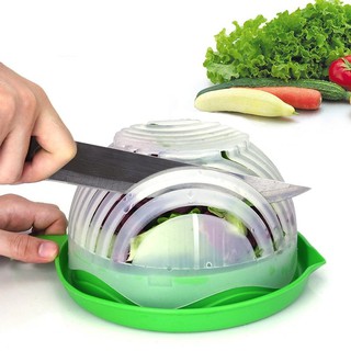 ตะกร้าหั่นผัก ตะกร้าหั่นผักสลัด ตะกร้าทำสลัด อุปกรณ์ทำผักสลัด Salad cutter bowl หั่นผักทำสลัดเสร็จไวใน60วิ. ปลอดภัยทนทาน