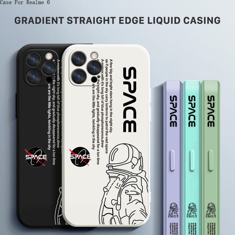 Realme 5 5i 5S 6 6i Pro หัวเว่ย สำหรับ Case NASA Astronaut เคสแข็ง เคสโทรศัพท์