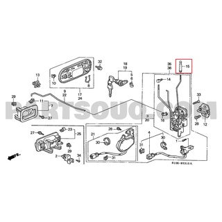 ปุ่มกดล็อค ปุ่มล็อค ที่ล็อค กดล็อค ปุ่มดึงล็อคประตู Honda CRV G1 1996-01