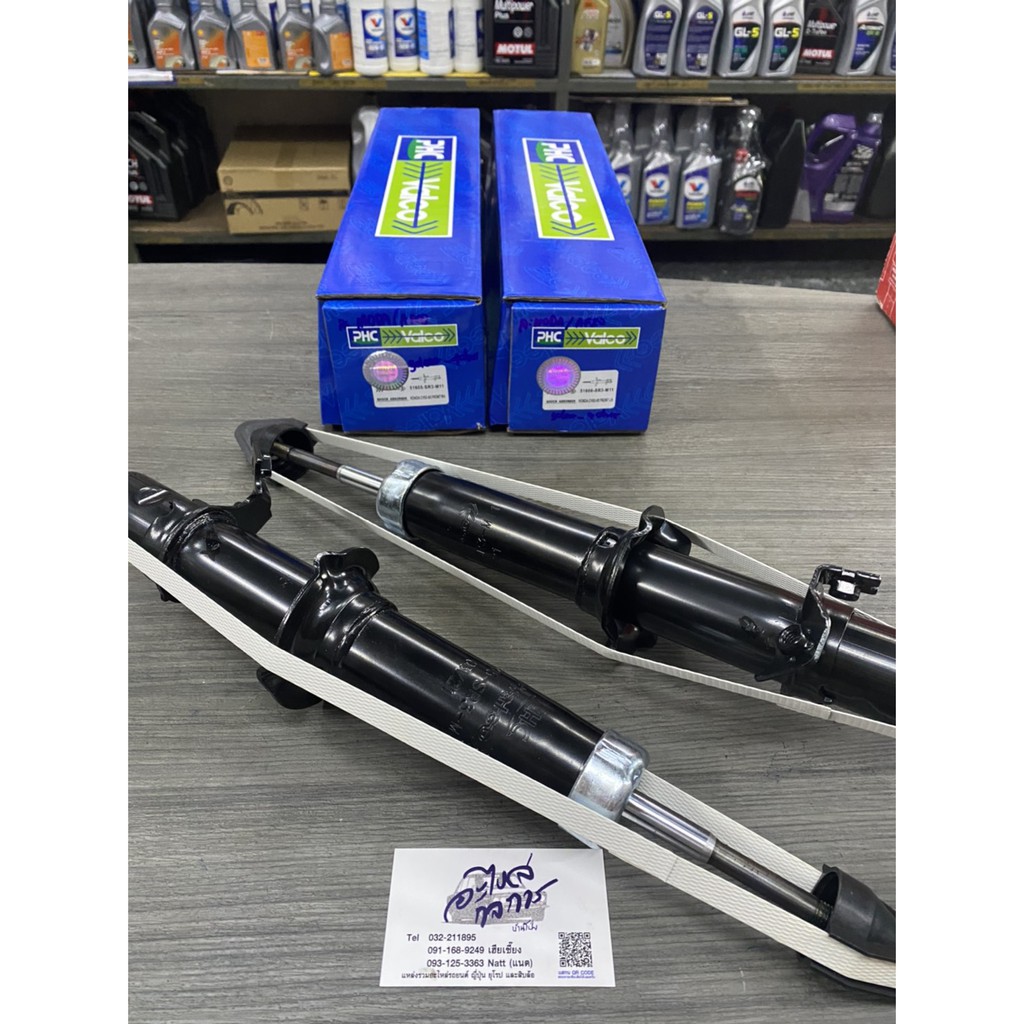 โช๊คอัพหน้า honda civic 3door  คู่ละ  ใส่ได้กับ 4door ปี1992-1995 เป็นโช๊คแก๊ส