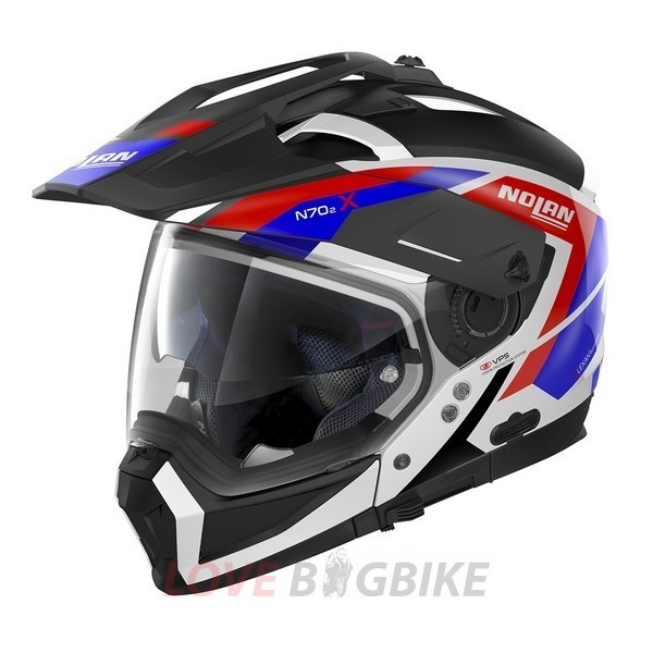 NOLAN N70-2 X GRANDES ALPES N-COM METAL WHITE