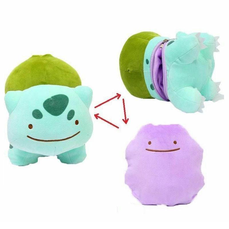 ของเล่นเด็ก ตุ๊กตา Pokemon Pikachu Bulbasaur Ditto Metamon ขนาด 4-8 นิ้ว