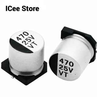 ตัวเก็บประจุอลูมิเนียมไฟฟ้า SMD 25V 35V 10UF 22UF 33UF 47UF 100UF 220UF 330UF 470UF 20 ชิ้น