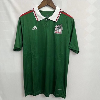 เสื้อกีฬาแขนสั้น ลายทีมชาติฟุตบอล Mexico 22-23 คุณภาพสูง ไซซ์ S-XXL