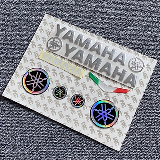โลโก้ถังน้ำมันรถจักรยานยนต์ด้านข้างป้ายสติกเกอร์แบบเต็มสำหรับ Yamaha