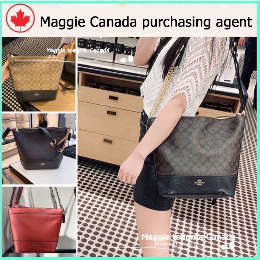 #Maggie Canada# ของแท้ 100% Coach กระเป๋าสะพายไหล่/กระเป๋า messenger ผู้หญิง 45068
