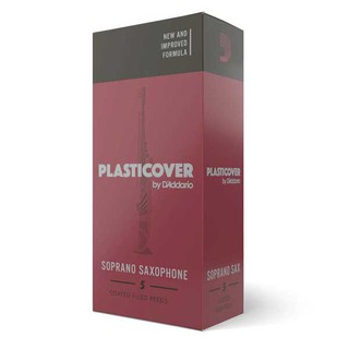 Plasticover Soprano Saxophone Reeds No.3 5 Pieces/Box ลิ้นโซปราโนแซก กล่องแดง (กล่อง)