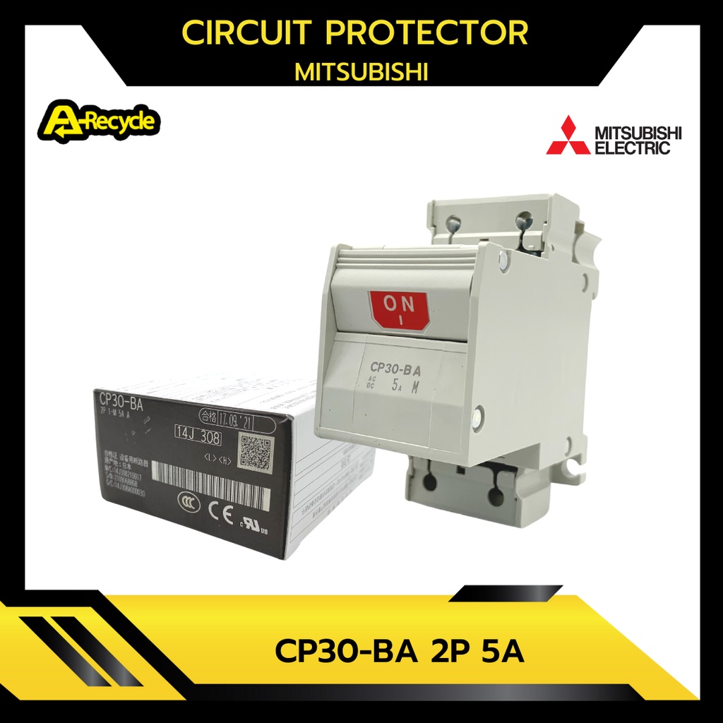 MITSUBISHI CP30-BA 2P 1-M 5A CIRCUIT PROTECTOR