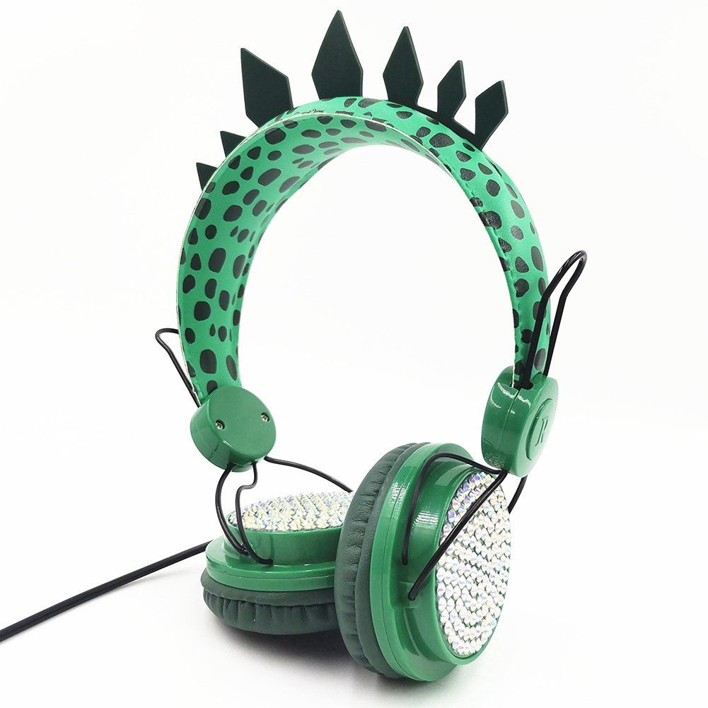 COD/พร้อมส่ง Cute Jurassic dinosaur 3.5mm wired headphones with ...