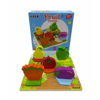 ของเล่นไม้ จิ๊กซอว์ KABI  PUZZle  36+ month