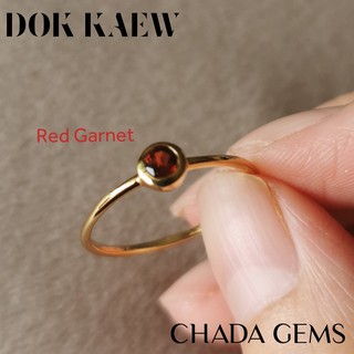 DOK KAEW แหวนพลอยแท้ ฺRed Garnet