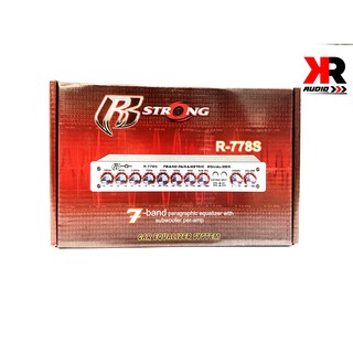 R-STRONG R778S ปรีแอมป์รถยนต์ ปรีแอมป์ 7แบนด์  ลูกบิดอลูมิเนียม มีช่องปรับ gain in-put ปรีแอมป์ ปรี ปรีโม