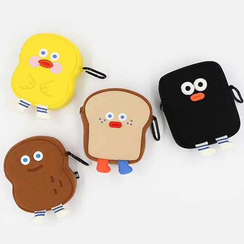 Brunch Brother Big Compact Pouch กระเป๋าซิปน้องขนมปัง ทรงลึก เก็บกล้อง เก็บของต่างๆได้ Romane