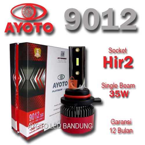ไฟ LED รถยนต์คู่ AYAT0 Hir2 (9012) Jazz Yaris BRV Mobilio RS