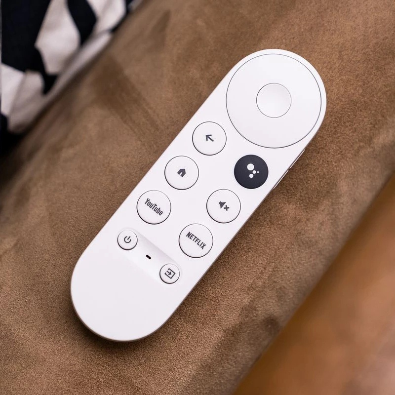 สําหรับ 2020 Google Chromecast 4K Snow G9N9N เสียงบลูทูธ Google Chromecast รีโมทคอนโทรล (รีโมทเท่านั