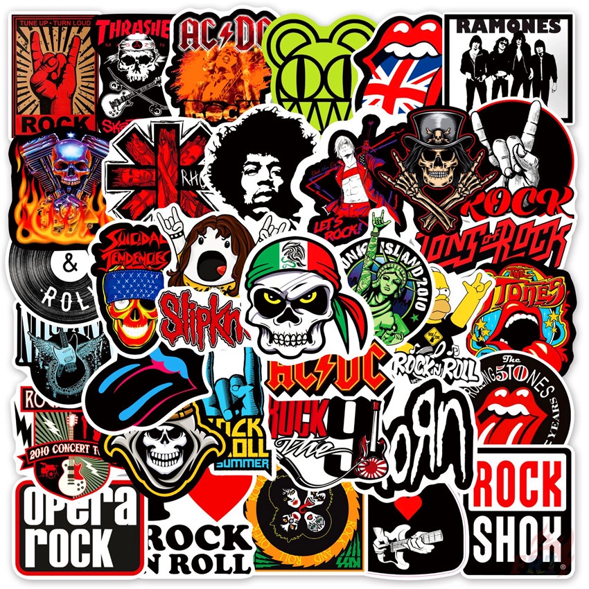 ❉ สติกเกอร์วงร็อคฮิปฮอป - Rock & Roll Series 01 ❉ สติกเกอร์แฟชั่น กันน้ํา DIY 50 ชิ้น/เซต