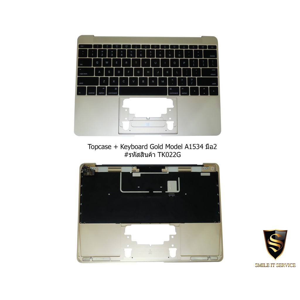 TopCase+Keyboard ท๊อปเคสพร้อมคีย์บอร์ด Macbook Air A1534 ( 12-inch ) Gold , Rose Gold , Silver , Space Gray มือสอง