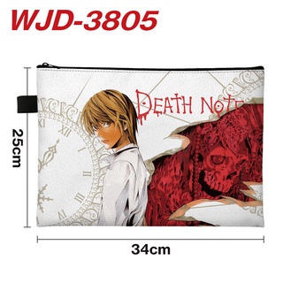 Death Note L A4 กระเป๋าแฟ้ม ผ้าแคนวาส ลายการ์ตูน สําหรับใส่เครื่องเขียน นักเรียน