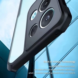 Reno 8ตรงรุ่น(พร้อมส่งในไทย)เคสกันกระแทกขอบสีหลังใสOPPO Reno9/Reno9 Pro/Reno8Z 5G/Reno8 5G/Reno8Pro 5G