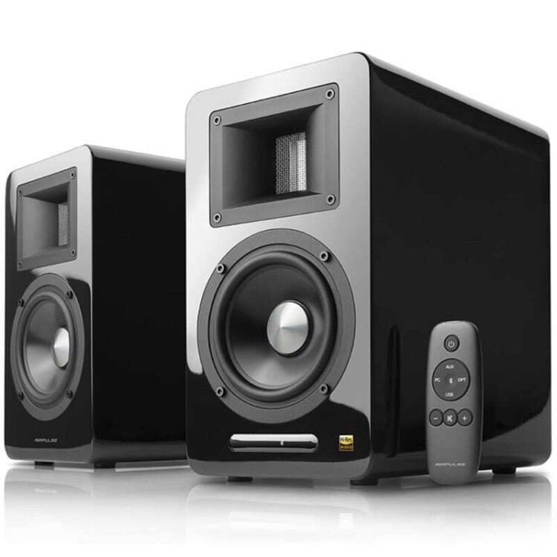  Edifier AIRPULSE A100 Stereo Active Bookshelf Speaker Living