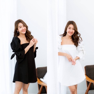 Snow Linen Minidress❄️เดรสลินินแขนตุ๊กตา