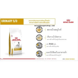 Royal Canin Urinary s/o dog13kg อาหารสุนัข นิ่วในกระเพาะปัสสาวะ
