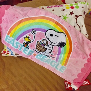 สนูปปี้ผ้าขนหนูสำหรับเช็ดผม เช็ดหน้าลาย snoopy