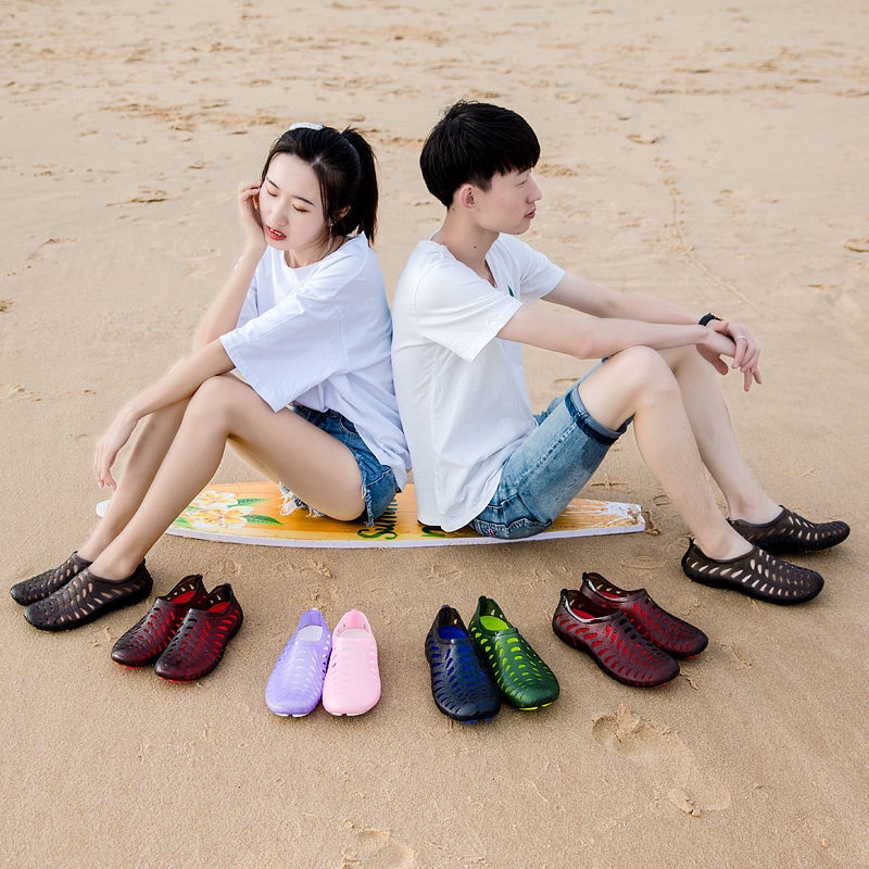 รองเท้าแตะ กันลื่น ทนต่อการสึกหรอ เหมาะกับเดินชายหาดกลางแจ้ง สําหรับผู้ชาย - รูปที่ 6