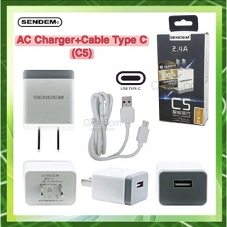 SENDEM C5 Quick Charge 2.4A หัวชาร์จ+สายชาร์จ Type-C