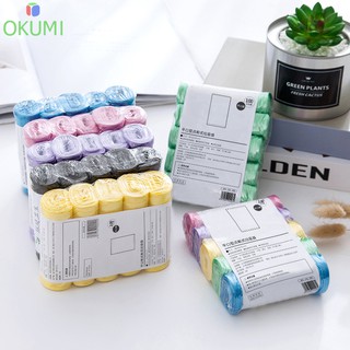 OKUMI_SHOP ถุงขยะ 45x50 ซม 1แพ็ค5ม้วน 100ใบ เนื้อเหนียว ไม่สกปรก  ถุงขยะพกพา ถุงขยะแบบม้วน (K-408)