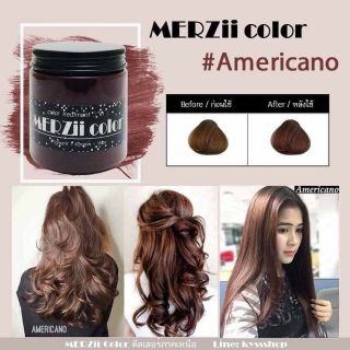 สีAmericano ทำแล้วผมสุขภาพดีสีผมออแกนิก ทำสีพร้อมบำรุงในตัว*ไม่ใช่แว๊กไม่ลอกสีไม่ตกเลอะเสื้อผ้า,ผิวหนัง