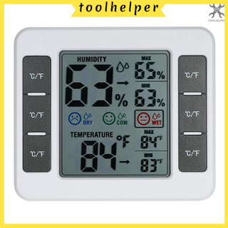 LCD ดิจิตัล ในร่ม เทอร์โมมิเตอร์ ไฮโกรมิเตอร์ ห้อง ° C / ° F อุณภูมิ ความชื้น เกจ์ มิเตอร์ เทอร์โม