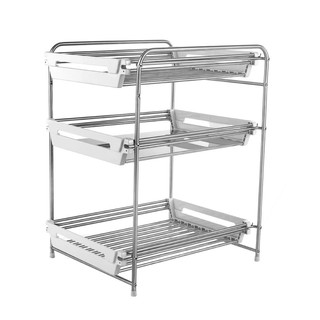 💥โปรสุดพิเศษ!!!💥 ชั้นวางของสเตนเลส 3 ชั้น KECH HBS-03 ชั้นวางของในครัว KITCHEN RACK KECH HBS-03 3TIER STAINLESS