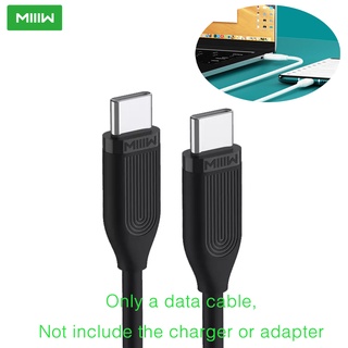 Miiiw สายชาร์จ Type-C เป็น Type-C ยาว 1.2 เมตร รองรับ 3A 60W สําหรับโทรศัพท์มือถือแล็ปท็อป