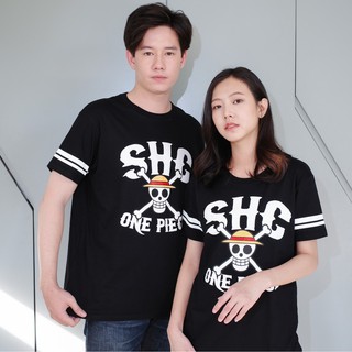 [สินค้าลิขสิทธิ์แท้/พร้อมส่ง] เสื้อยืดคอกลม สีดำ วันพีซ | One Piece T-shirt [No.332]