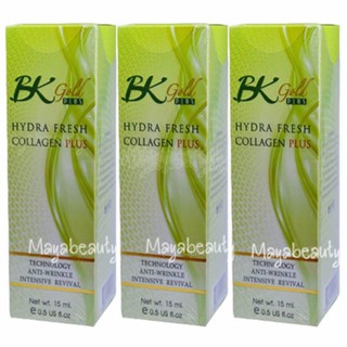 Bo Bongkosh Gold Plus Hydra Fresh Collagen Plus ขนาด15ml. (3กล่อง)บีเคโกลด์ไฮดร้า คอลลาเจนพลัส #332